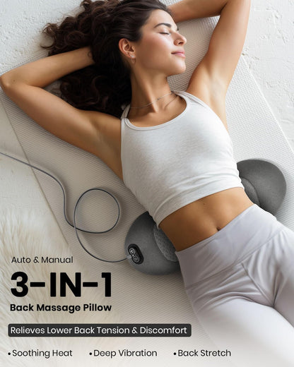3-in-1 Lumbar Support with Heat + Massage