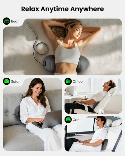 3-in-1 Lumbar Support with Heat + Massage