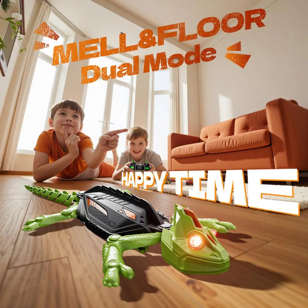 Realistic Biomimetic RC Wall Climbing Lizard Robot Toy Remote Control Gecko That Climbs Glass & Smooth Walls Car Interior Decor